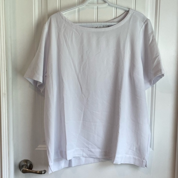 𝅺LÍNEA by Louis Dell’ Olio XL White blouse QVC purchase - Picture 2 of 6